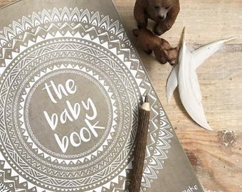 Boho Baby Book journal keepsake natural