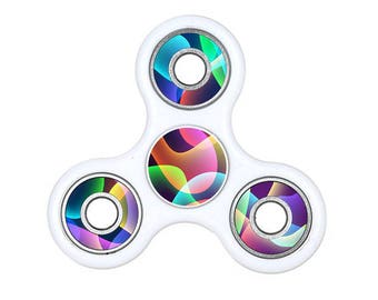 Cool Waves Fidget Spinner Decal, Spinner Fidget Decal, Fidgets, Colorful Fidget Decals, Hand Spinner Fidget Decals, Custom Decals