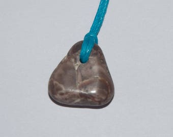 Rosie's Stoneage beach pebble pendant necklace - West Bay #4240