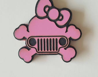 Jeep Accessories, Hello Kitty, Jeep Wrangler, Jeep Skull Emblem, Custom Skull Emblem, Jolly Roger Sticker, Jeep Skull and Bones, Jeep Emblem