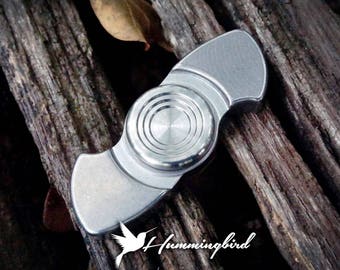 The Hummingbird Fidget Spinner in Stainless Steel