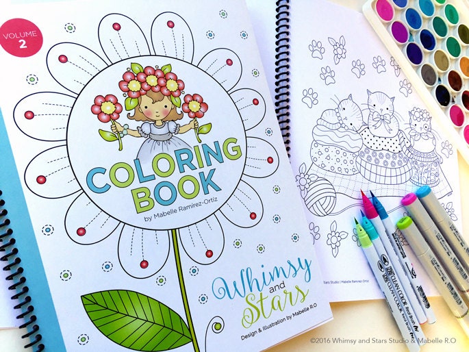 NEW Coloring Book Volume 2 with Spiral Binding