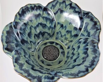 Large Pottery Bowl - Porcelain - Fruit Bowl - Table Centerpiece - Decorative Bowl - Home Decor - Handmade Pottery - Wedding Anniversary gift