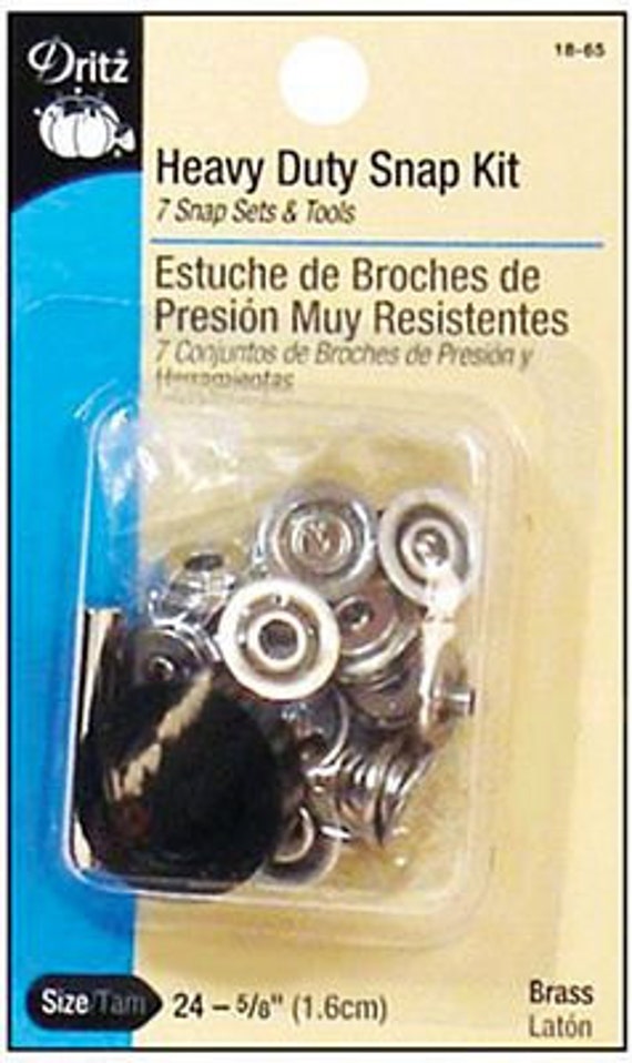 Dritz Heavy Duty Snap Kit Size 24 5/8 Inch 7 Pieces w