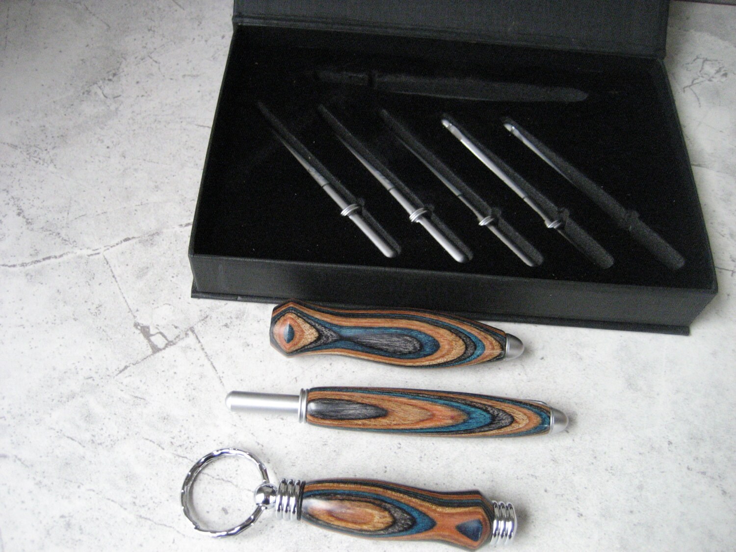Interchangeable Crochet Hook Set Dymondwood Handles