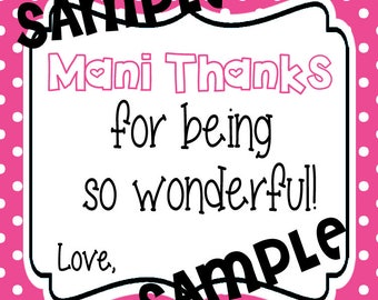 Mani thanks | Etsy