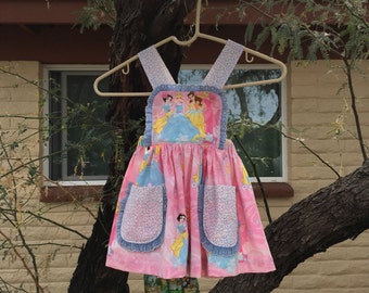 Pink Disney Princess Romper Dress Sundress Sz 3