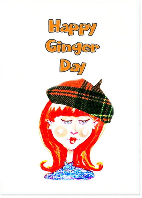 Items similar to Happy Ginger Day on Etsy