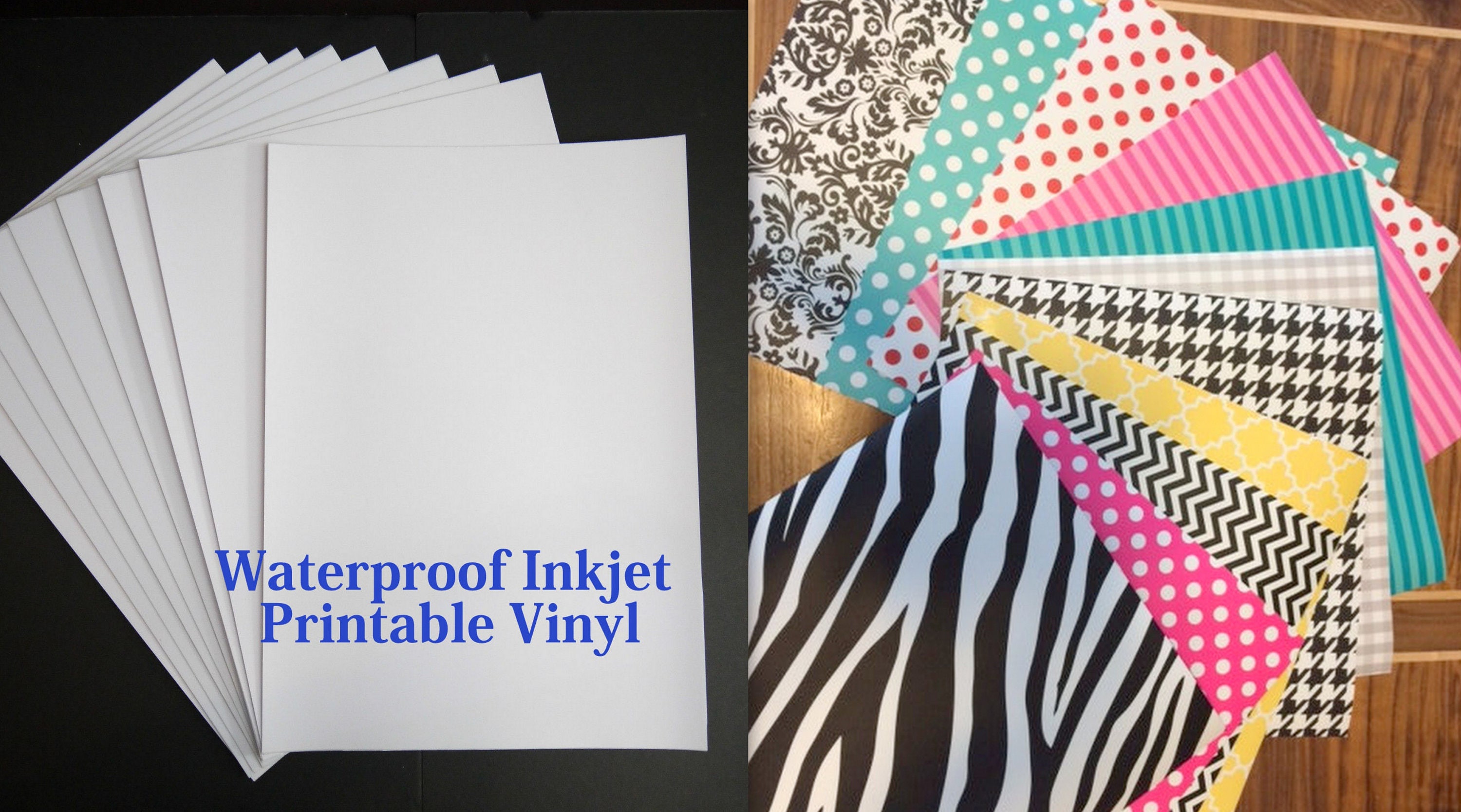 Inkjet Printable Vinyl Sheets Create Your Own Printed