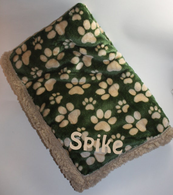 Personalized Pet BlanketDog Paws Dog Puppy Army by Babies2Bowwows