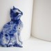 Cat - Handpainted Delft porcelain Brooch