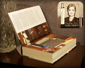 Hollow Book Safe & Flask (Hard Choices by Hillary Clinton)