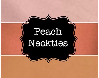 Little and Big Guy NECKTIE Tie - Spring Easter - PEACH - (Newborn-Adult) - Baby Boy Toddler Teen Man