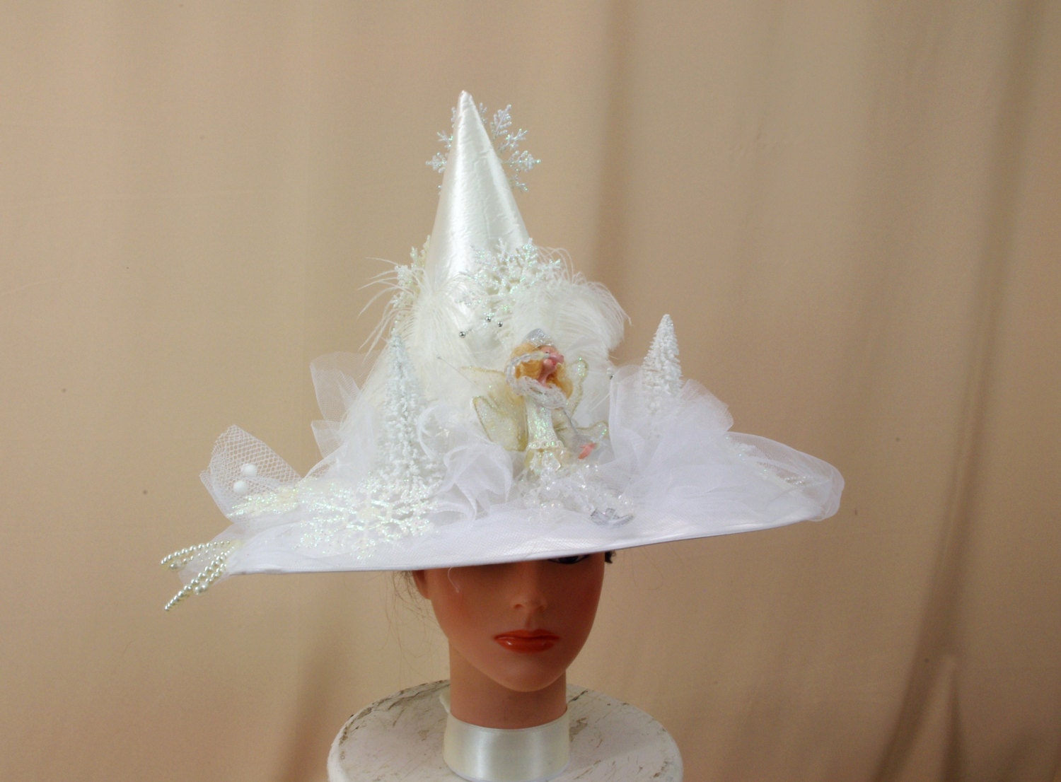 RESERVED White Witch Hat Wedding Witch Hat Wedding Hat