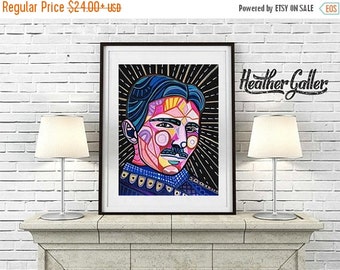 50% Off Today- Nikola Tesla Art Art Print Poster by Heather Galler (HG40044)