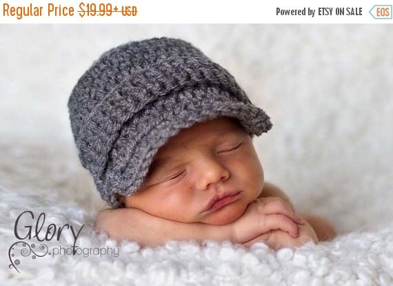 Lot De Bonnets Bébé Garçon Crochetés Main - Taille 0-3 Mois, Pompon, Multicolore