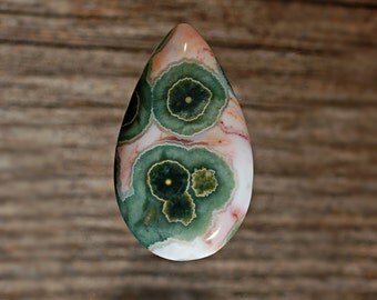 Ocean Jasper Cabochon, Designer Cabochons Handmade by MagicStones.