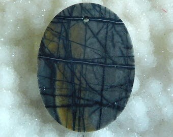 New Design Picasso Jasper Pendant Bead,40x30x5mm,12.25g fashion jewelry accessory