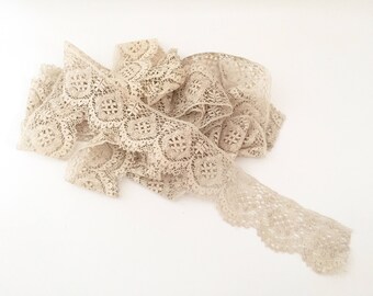 Antique Lace Trim - Sewing Supplies - Vintage Lace Trim - Sewing Notions - Sewing Supplies - Lace Trimming