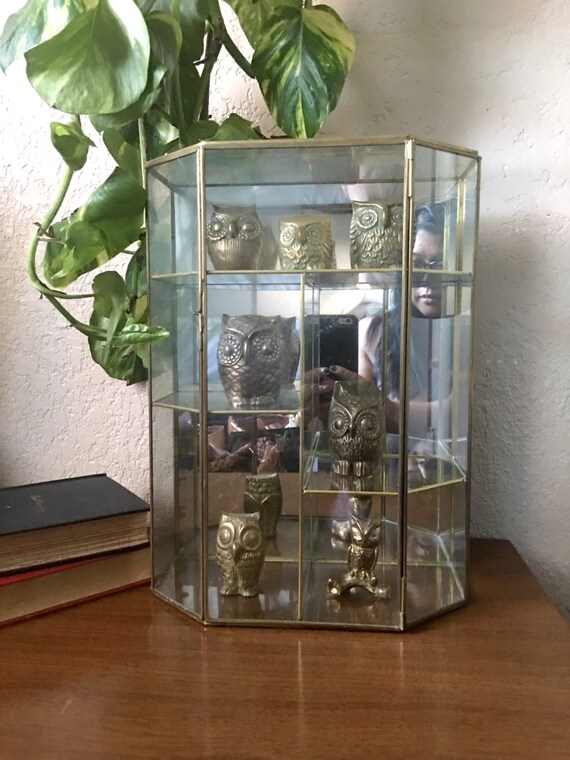 Vintage Collection of Brass Owls Set of 7