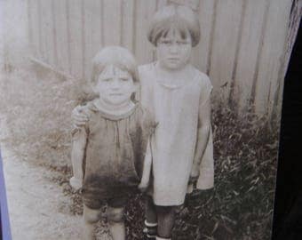 Vintage Snapshot Photo - Sweet Little Ragamuffins