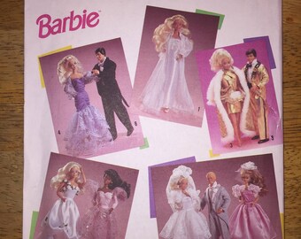 Simplicity Sewing Pattern 7362 Clothes for Barbie and Ken Dolls