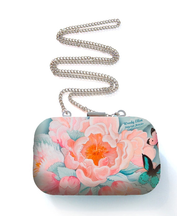 Box purse, box clutch, Idda, birthday gift, gift for her, gift for mom, Woody Ellen bag, christmas gift, valentine gift ideas, babyblue bag
