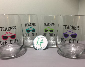 Download Teacher wine | Etsy