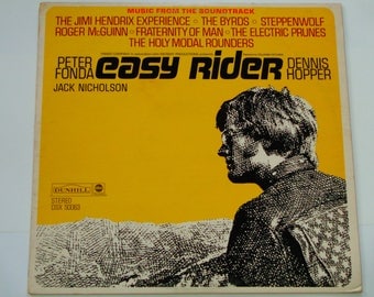 Easy Rider Soundtrack Record - Jimi Hendrix - The Byrds - Steppenwolf - "Born to Be Wild" - Dunhill 1969 - Vintage Vinyl LP Record Album