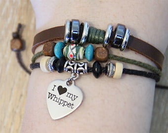 Whippet Bracelet - Sighthound Bracelet - Whippet Jewelry
