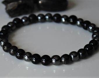 EMF Protection Bracelet, Healing Crystal Bracelet, Protection Stones, Protection Jewelry, Shungite Bracelet