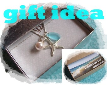 STARFISH NECKLACE - Bridesmaid STARFISH Necklace, Starfish Jewelry, Beach Wedding Jewelry, Starfish Gift, Starfish Jewelry Necklace