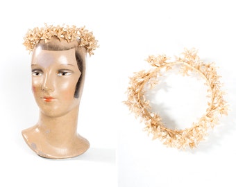 1930s Wax Orange Blossom Crown // Bridal // Wedding // Vintage Bride