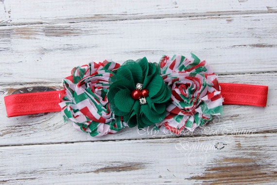 Red & Green Holiday Headband Holiday Headband Christmas