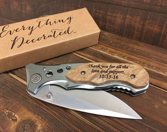 Father of the Bride Gift, Father Daughter Gift, Father in Law Gift, Father of the Groom, Personalized Engraved Knife, Father's Day Gift