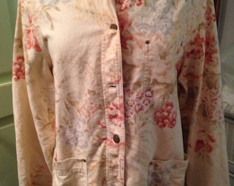 Lauren by Ralph Lauren Floral Linen Jacket
