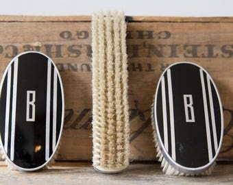 Vintage Men's Brush Set - Art Deco