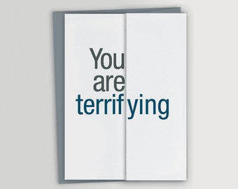 Funny Card for Boss / Terrifying / Funny Boss' Day Card / Funny Birthday Card for Boss