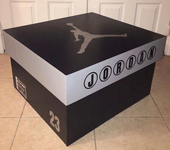 JORDAN Retro Shoe Storage Box 12pair by LeMaisonDeLuxe on Etsy