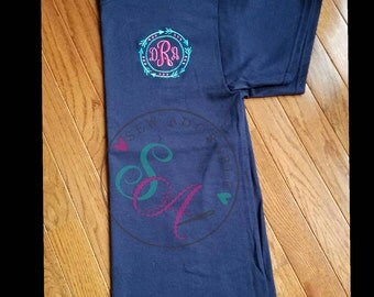 Arrow circle monogramed tshirt, monogram shirt,