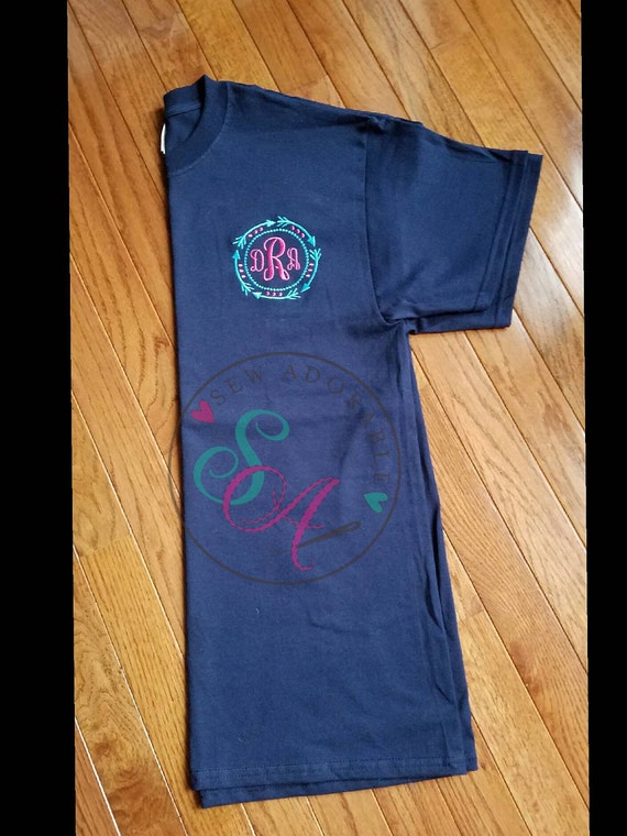 monogramed tshirt