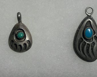 Bear Claw Navajo Pendants 1 of 2 is signed