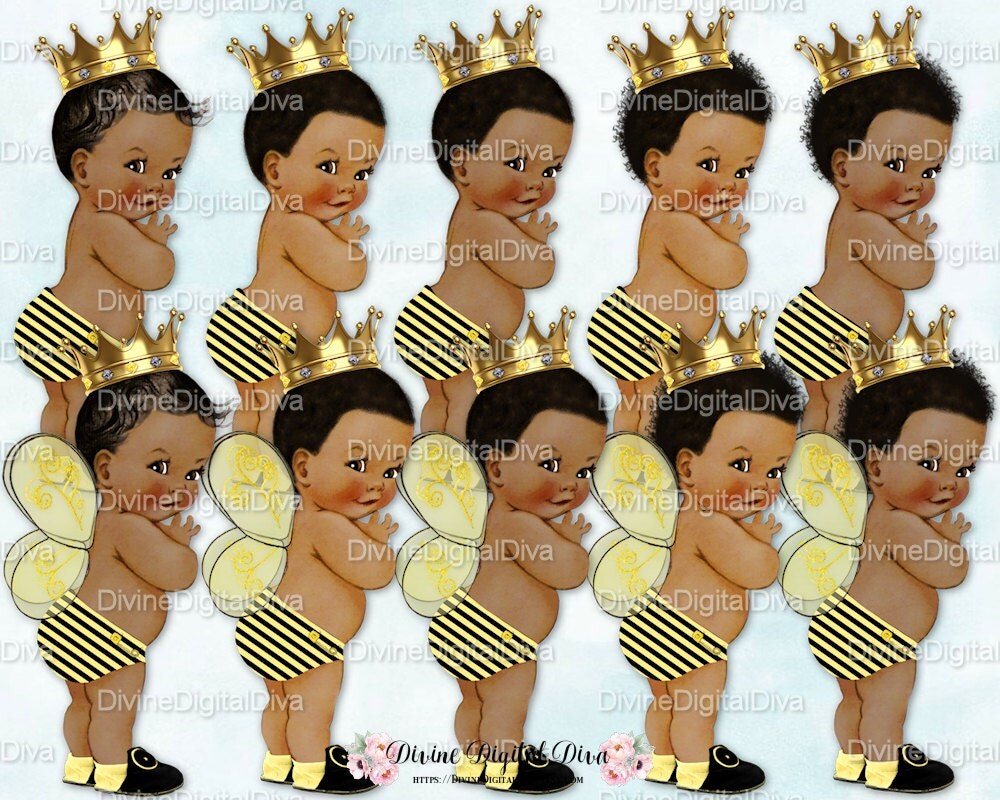 Download Bumble Bee Little Prince African American Set | Gold Crown ...