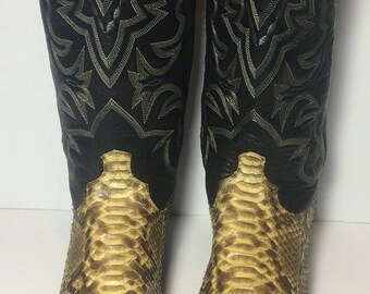 Mens snakeskin boots | Etsy