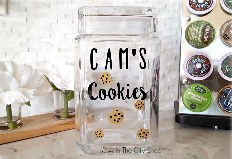 Custom Cookie Jar Personalized Cookie Jar Glass Cookie Jar