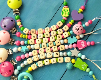 Dummy Holder - Newborn Gift Dummy Chain Car Seat Toy