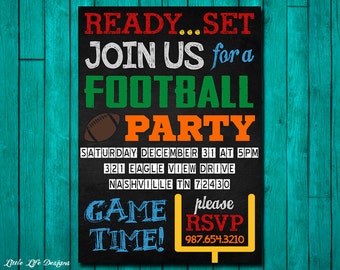 Football Invitation. Football Party Invitation. Superbowl Party Invitation. Football Party Invite. Football Party Idea. Superbowl Party 2017