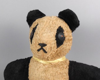 vintage panda bear stuffed animal