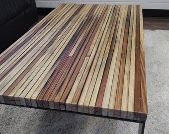 Reclaimed Wood Coffee Table, Rectangle Coffee Table, Barnwood Coffee Table, Steel Leg Table