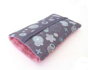 Sleeve for iPhone, Pouch Galaxy S7, Smartphone pouch, iPhone 6 plus, Galaxy s7 edge, S6, S7 skin, S6 sleeve, gray, pink, iPhone5 sleeve,
